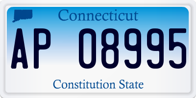 CT license plate AP08995
