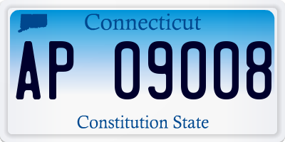 CT license plate AP09008