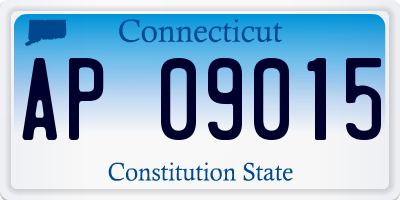 CT license plate AP09015