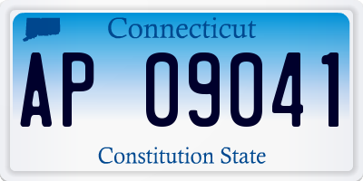 CT license plate AP09041
