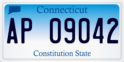 CT license plate AP09042
