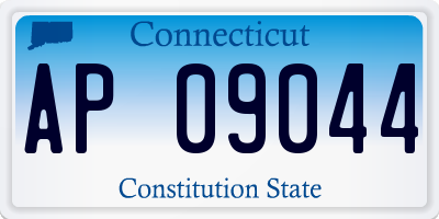 CT license plate AP09044