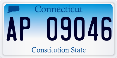 CT license plate AP09046