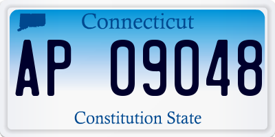 CT license plate AP09048