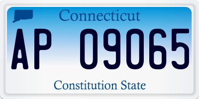 CT license plate AP09065
