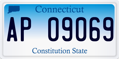 CT license plate AP09069