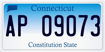 CT license plate AP09073