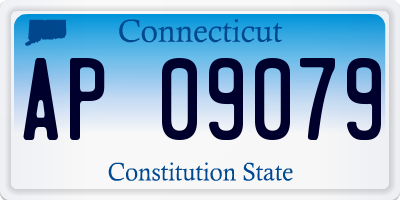 CT license plate AP09079