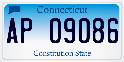 CT license plate AP09086