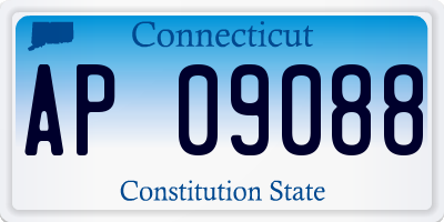 CT license plate AP09088