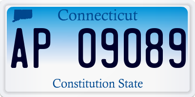 CT license plate AP09089