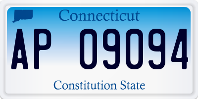 CT license plate AP09094