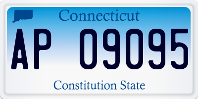 CT license plate AP09095