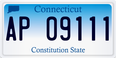 CT license plate AP09111