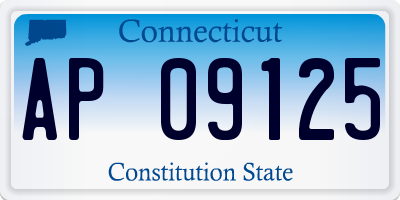 CT license plate AP09125