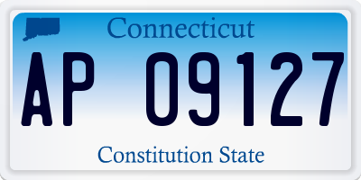 CT license plate AP09127