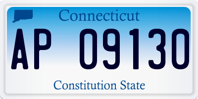 CT license plate AP09130