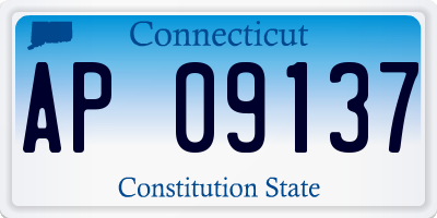 CT license plate AP09137