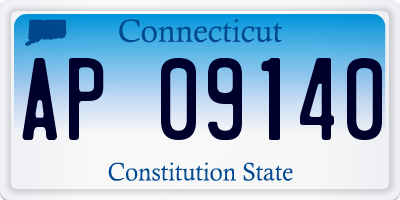 CT license plate AP09140