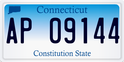 CT license plate AP09144