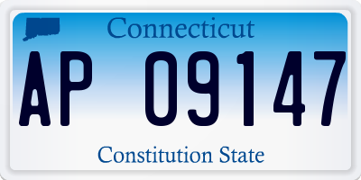 CT license plate AP09147