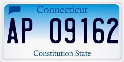 CT license plate AP09162