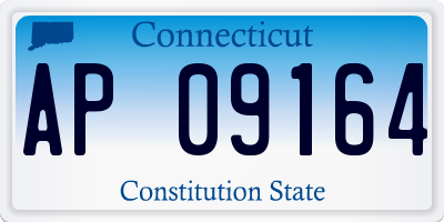 CT license plate AP09164