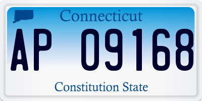 CT license plate AP09168