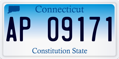 CT license plate AP09171
