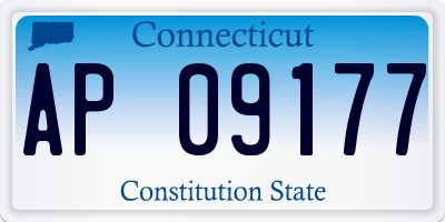 CT license plate AP09177