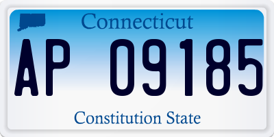 CT license plate AP09185