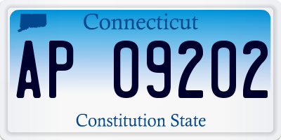 CT license plate AP09202