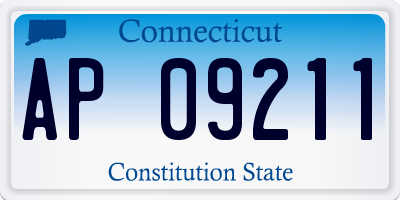 CT license plate AP09211