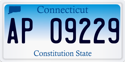 CT license plate AP09229