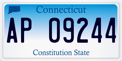 CT license plate AP09244