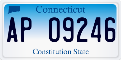 CT license plate AP09246