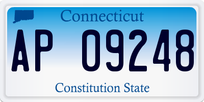 CT license plate AP09248