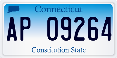 CT license plate AP09264
