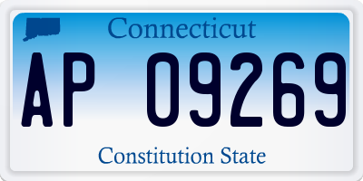 CT license plate AP09269