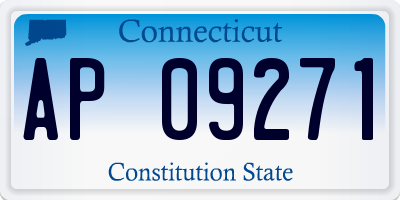 CT license plate AP09271