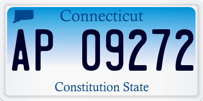 CT license plate AP09272