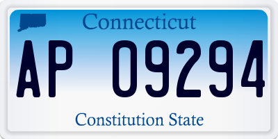 CT license plate AP09294