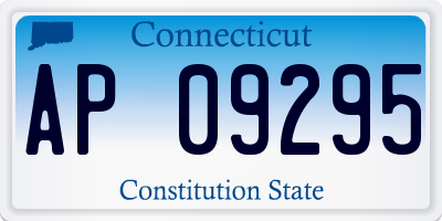 CT license plate AP09295