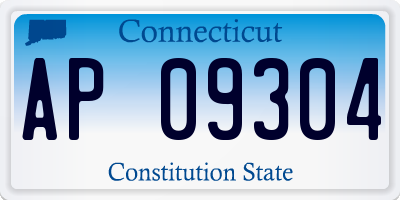 CT license plate AP09304