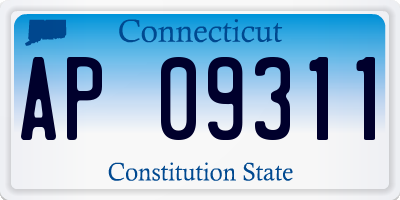 CT license plate AP09311