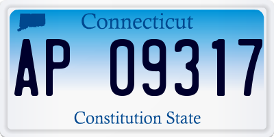 CT license plate AP09317