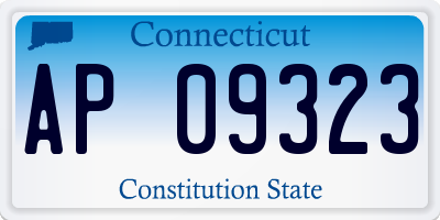 CT license plate AP09323