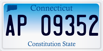 CT license plate AP09352