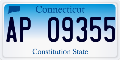 CT license plate AP09355