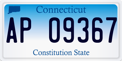 CT license plate AP09367